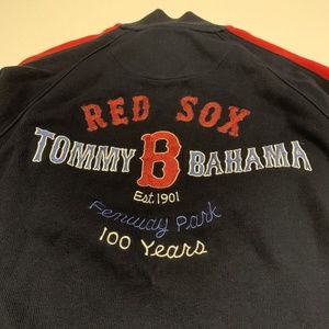 Tommy Bahama Boston Red Sox Full Zip Jacket Fenway 100 Years
